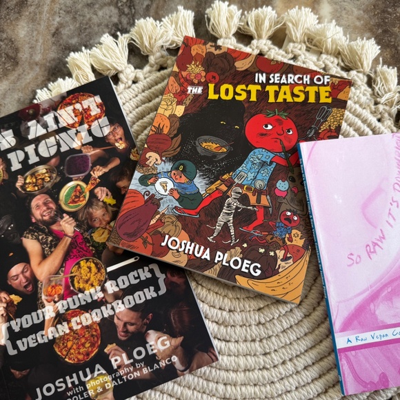 New-Set of Vegan Cookbooks-This Aint No Picnic, A Raw Vegan,Search Of Lost Taste - Picture 2 of 5